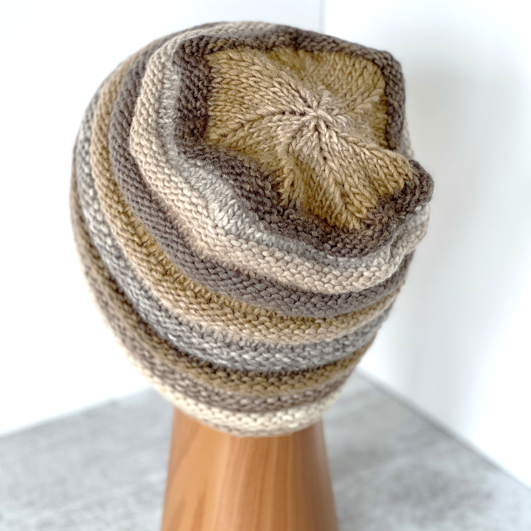 Jelly Roll Beanie - Knit Pattern