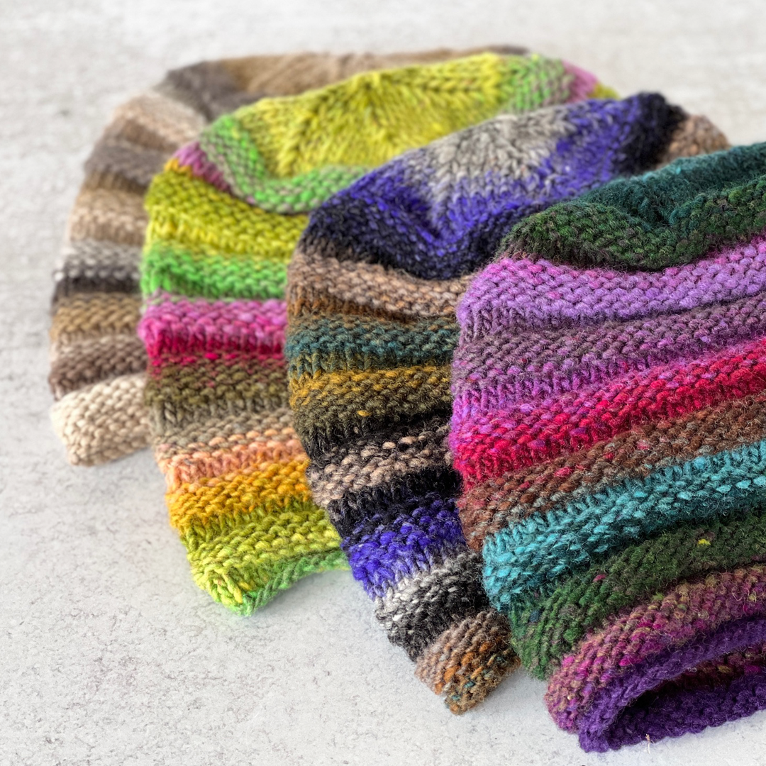 Jelly Roll Hand-knit Beanie - #283