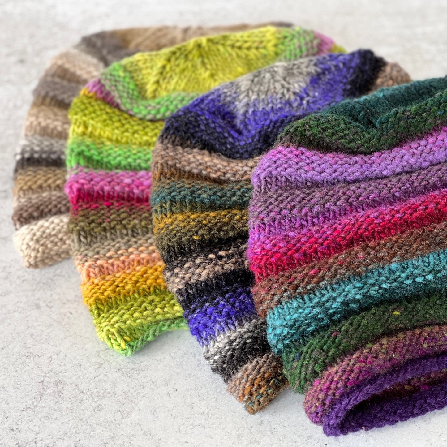 Jelly Roll Beanie - Knit Pattern