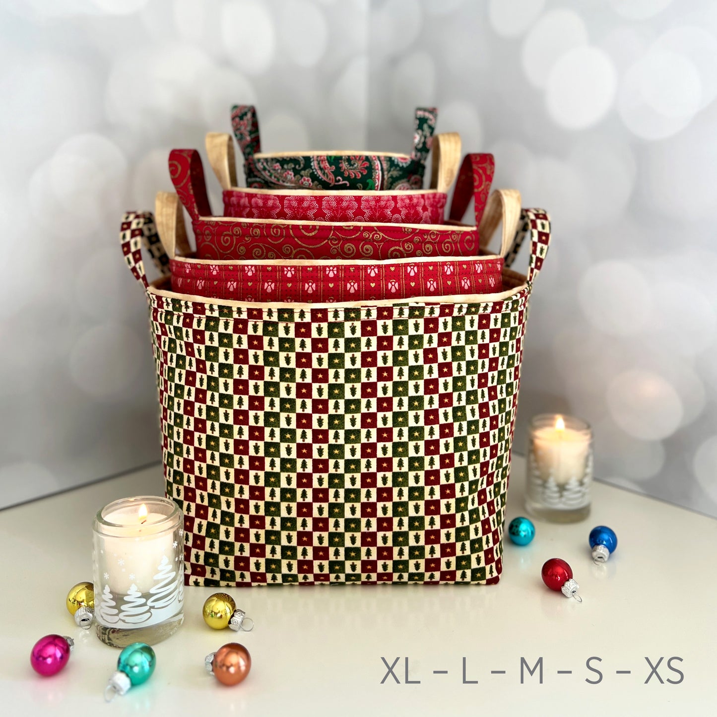 Fabric Baskets - Holiday Collection
