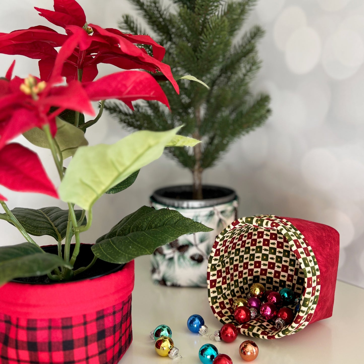 Fabric Baskets - Holiday Collection