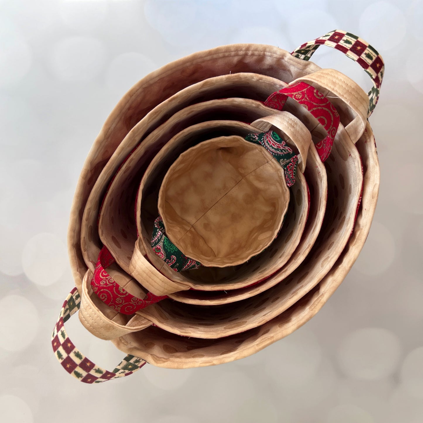 Fabric Baskets - Holiday Collection