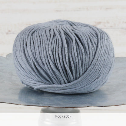 One ball of Jo Sharp's Soho Summer Cotton DK Yarn in color #250 - Fog