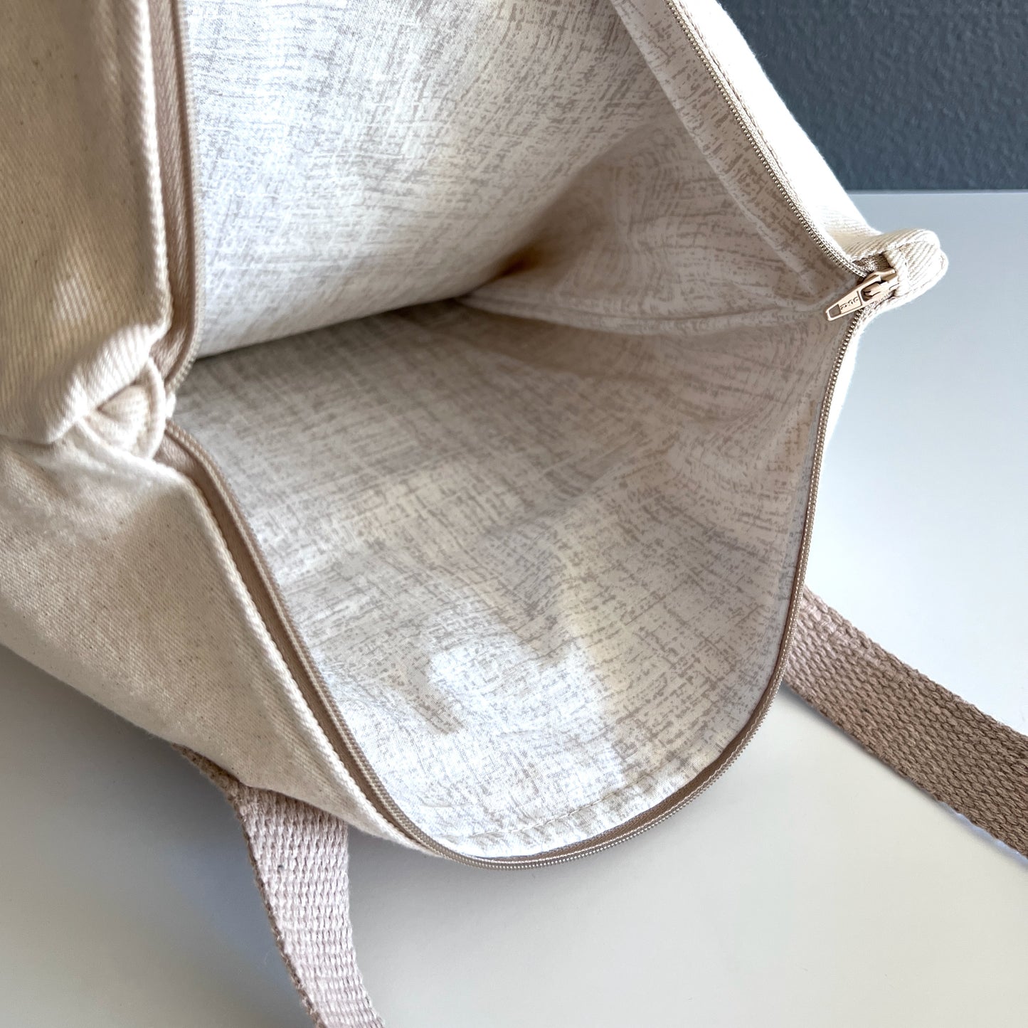 Classic Tote Bag w/Handwoven Pocket Detail - Medium, #001
