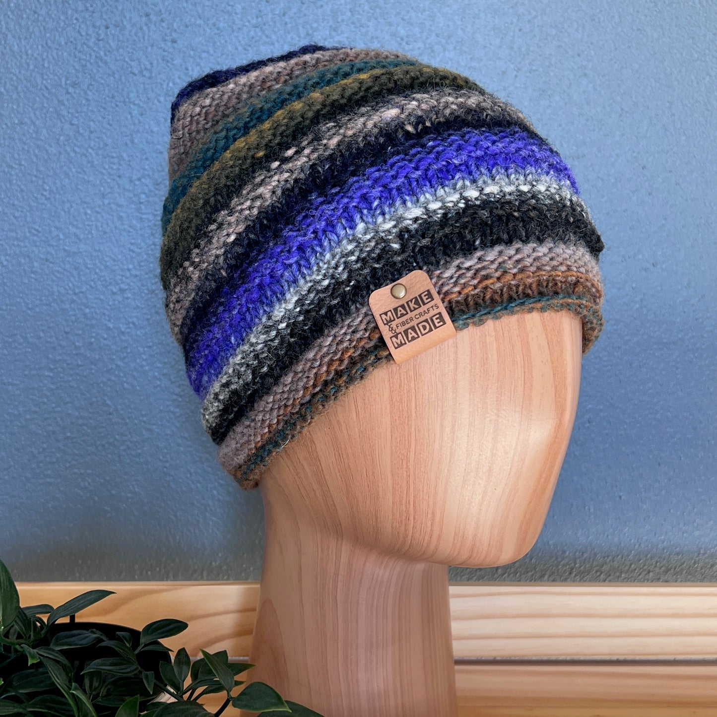 Jelly Roll Hand-knit Beanie - #283