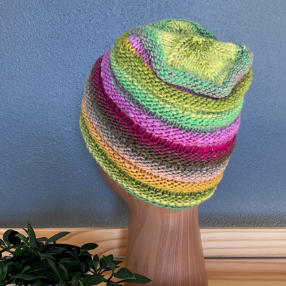 Jelly Roll Hand-knit Beanie - #095