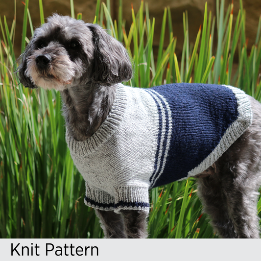 I’m a Fan! Dog Sweater - Knit Pattern
