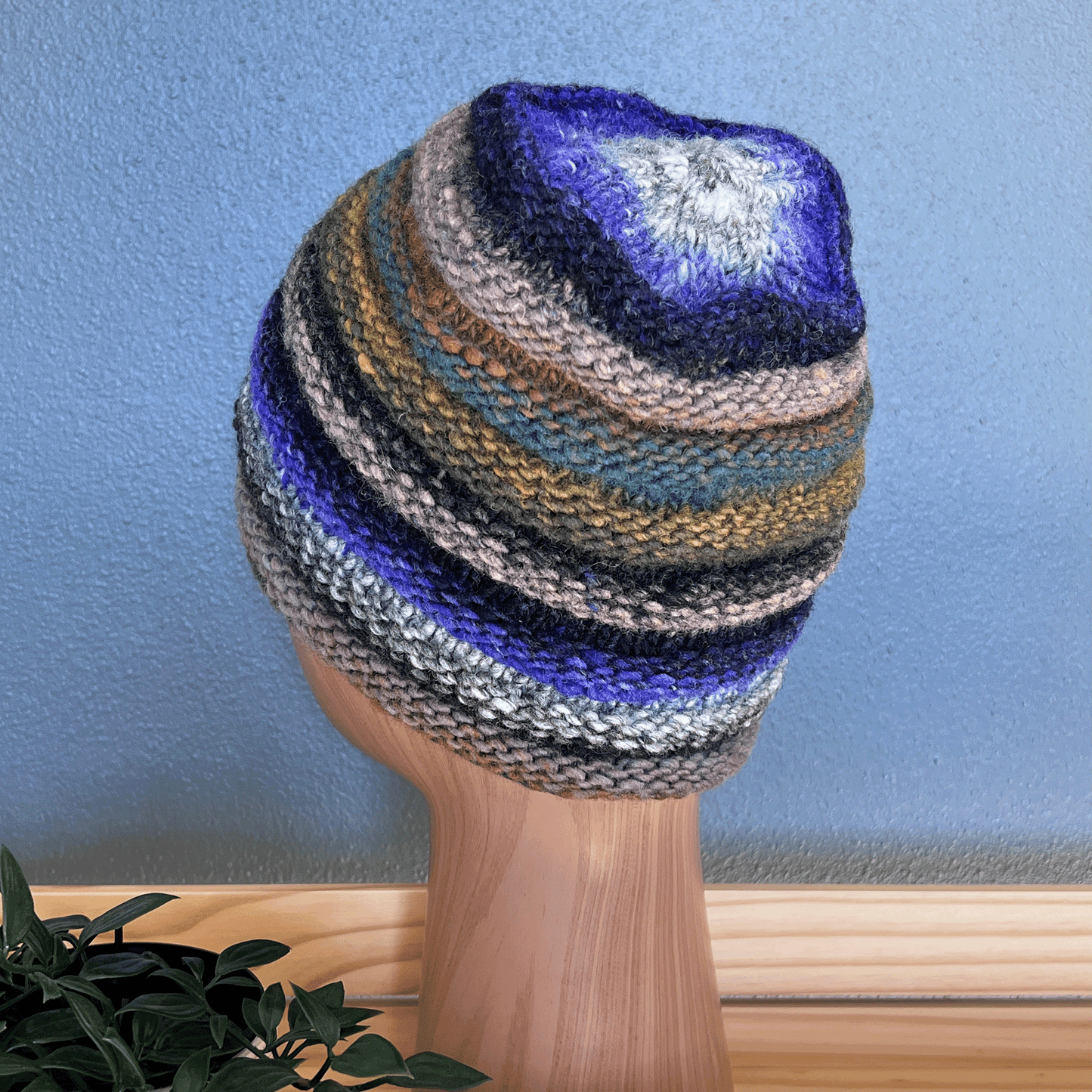 Jelly Roll Hand-knit Beanie - #283