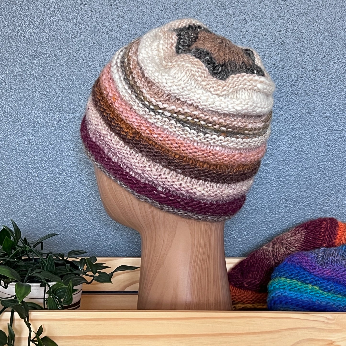 Jelly Roll Hand-knit Beanie - #425Mixed