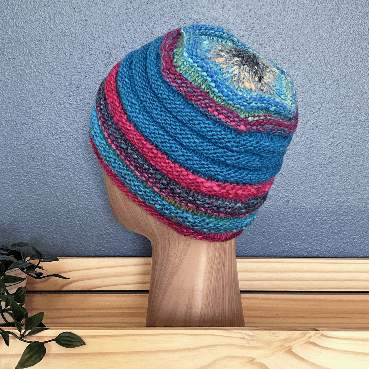 Jelly Roll Hand-knit Beanie - #ITO (XLarge)