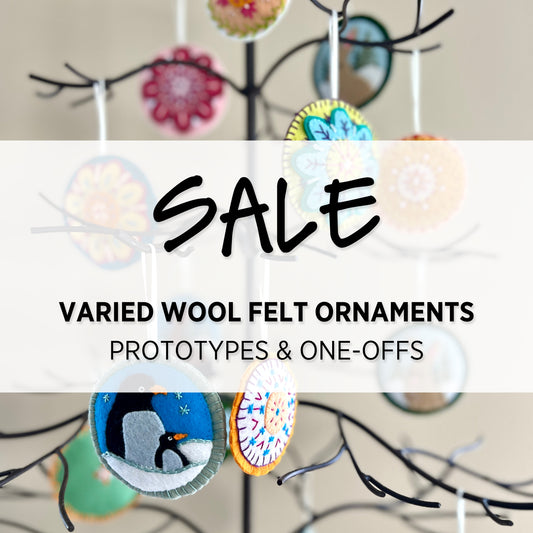 Wool Felt Ornaments at a Reduced Price | One-offs & Prototypes