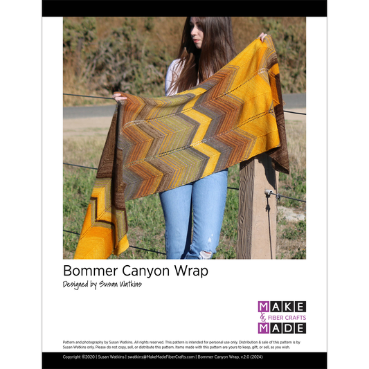 Bommer Canyon Wrap - Knit Pattern