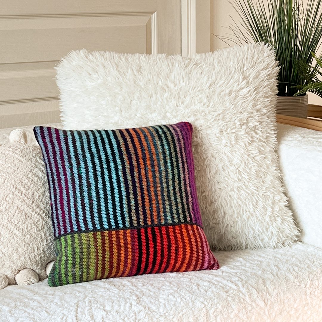 A la Mondrian Pillow, Multi Brights