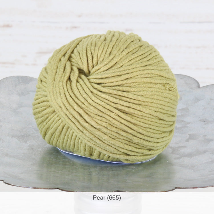 Ball of Jo Sharp's Desert Garden Cotton Aran Yarn in color #665 - Pear 