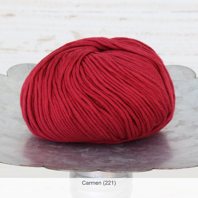 One ball of Jo Sharp's Soho Summer Cotton DK Yarn in color #221 - Carmen