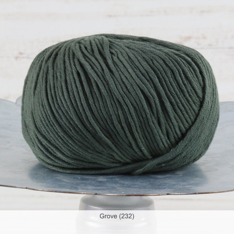 One ball of Jo Sharp's Soho Summer Cotton DK Yarn in color #232 - Grove