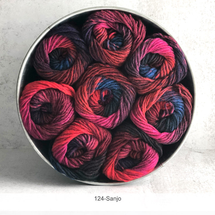 Multiple balls of Noro's Kureyon Worsted/Bulky 100% Wool Yarn in color #124 - Sanjo