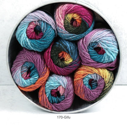 Multiple balls of Noro's Kureyon Worsted/Bulky 100% Wool Yarn in color #170 - Gifu