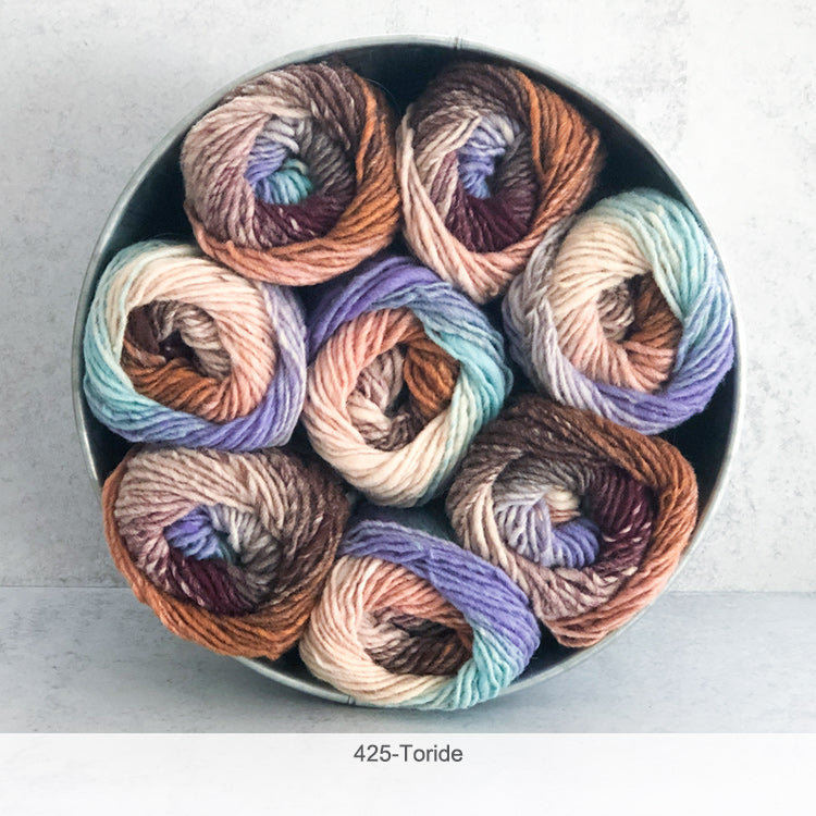 Multiple balls of Noro's Kureyon Worsted/Bulky 100% Wool Yarn in color #425 - Toride