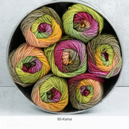 Multiple balls of Noro's Kureyon Worsted/Bulky 100% Wool Yarn in color #95 - Kama