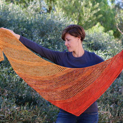 Izzy's California Fade Hand-knit Shawl