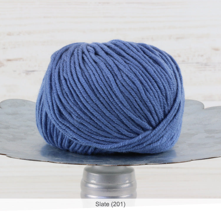 One ball of Trendsetter's Merino VIII superwash wool yarn in color #201 - Slate